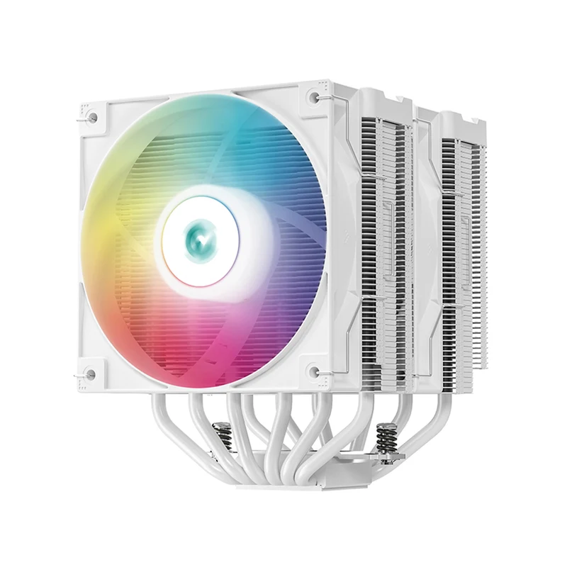 Deepcool AG620 Digital WH ARGB Dual-Tower CPU Cooler With A Temperature Display (White) (R-AG620-WHADMN-G-2)