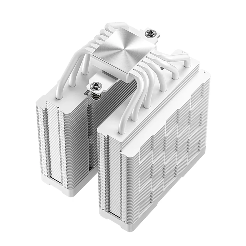 Deepcool AG620 Digital WH ARGB Dual-Tower CPU Cooler With A Temperature Display (White) (R-AG620-WHADMN-G-2)