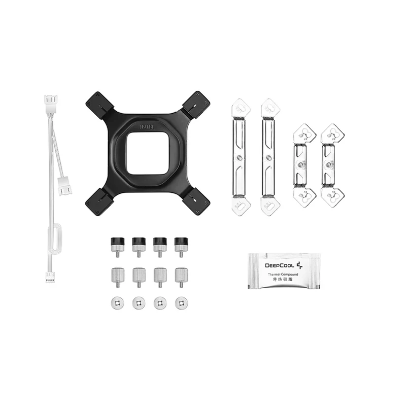 Deepcool AG620 Digital WH ARGB Dual-Tower CPU Cooler With A Temperature Display (White) (R-AG620-WHADMN-G-2)