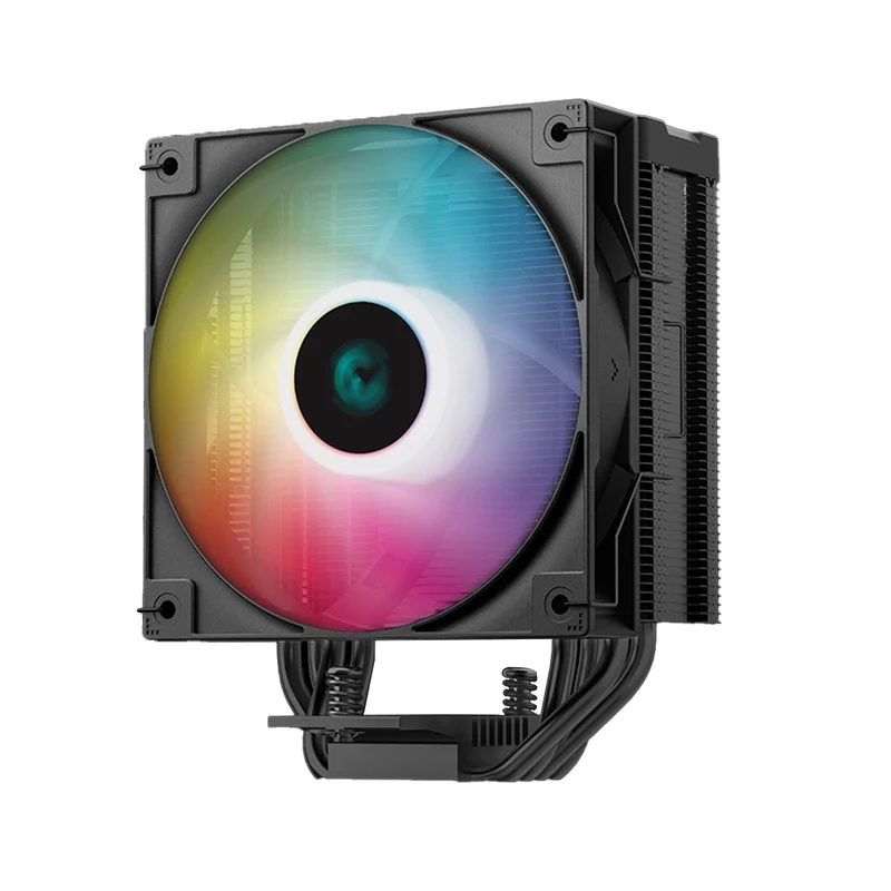 Deepcool AG400 Digital ARGB Single Tower CPU Cooler With A Temperature Display (Black, White) (R-AG400-BKADMN-G-1, R-AG400-WHADMN-G-1)