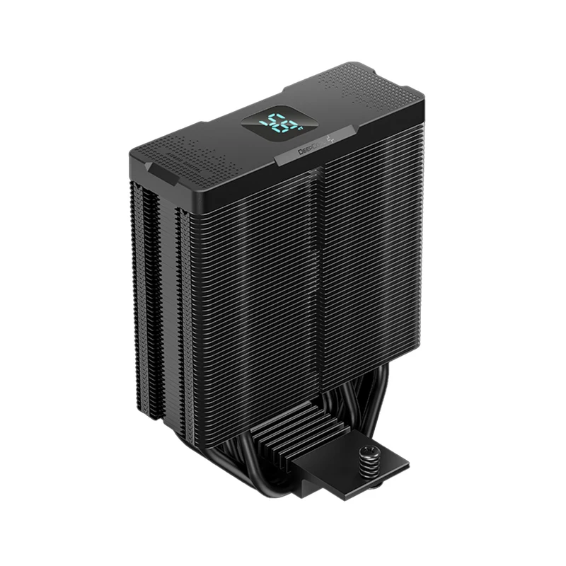 Deepcool AG400 Digital ARGB Single Tower CPU Cooler With A Temperature Display (Black, White) (R-AG400-BKADMN-G-1, R-AG400-WHADMN-G-1)