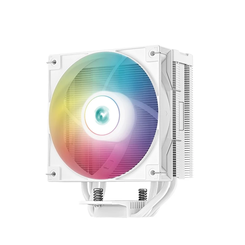 Deepcool AG400 Digital ARGB Single Tower CPU Cooler With A Temperature Display (Black, White) (R-AG400-BKADMN-G-1, R-AG400-WHADMN-G-1)