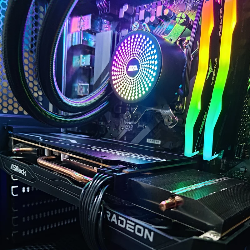 Sigma Pollux Black Desktop Gaming PC | AMD Ryzen 5 7500F | 16GB RAM | 1TB SSD | RX 7600 | Windows 11 Pro