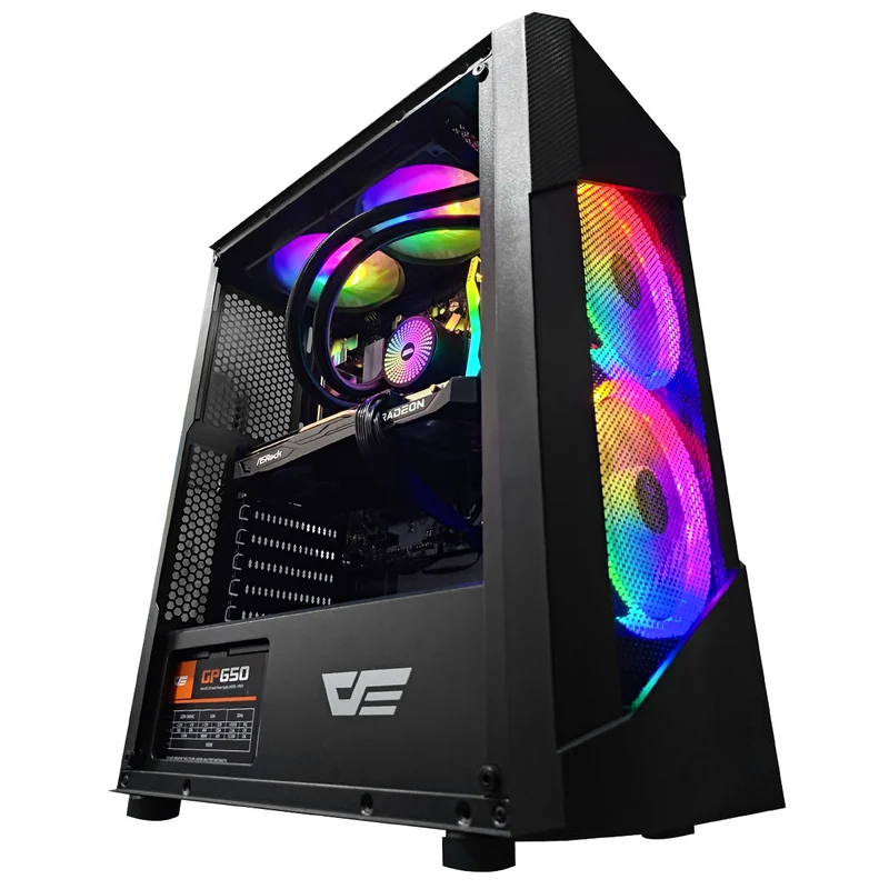 Sigma Pollux Black Desktop Gaming PC | AMD Ryzen 5 7500F | 16GB RAM | 1TB SSD | RX 7600 | Windows 11 Pro
