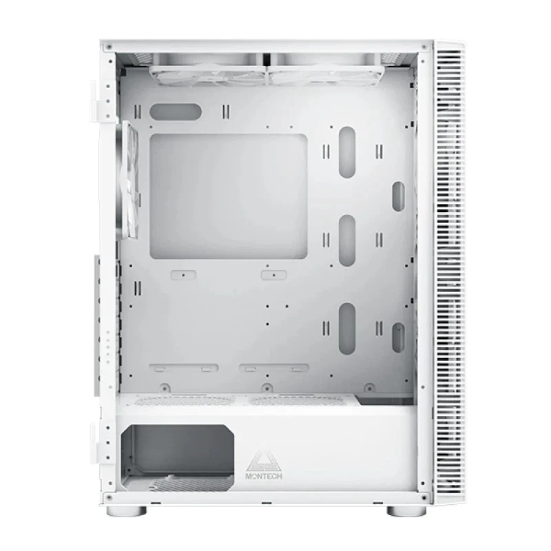 Montech X3 Mesh Mid Tower PC Case (Black, White)