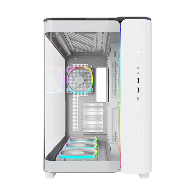 Montech King 95 Pro Dual Chamber ATX Mid Tower PC Case (White)