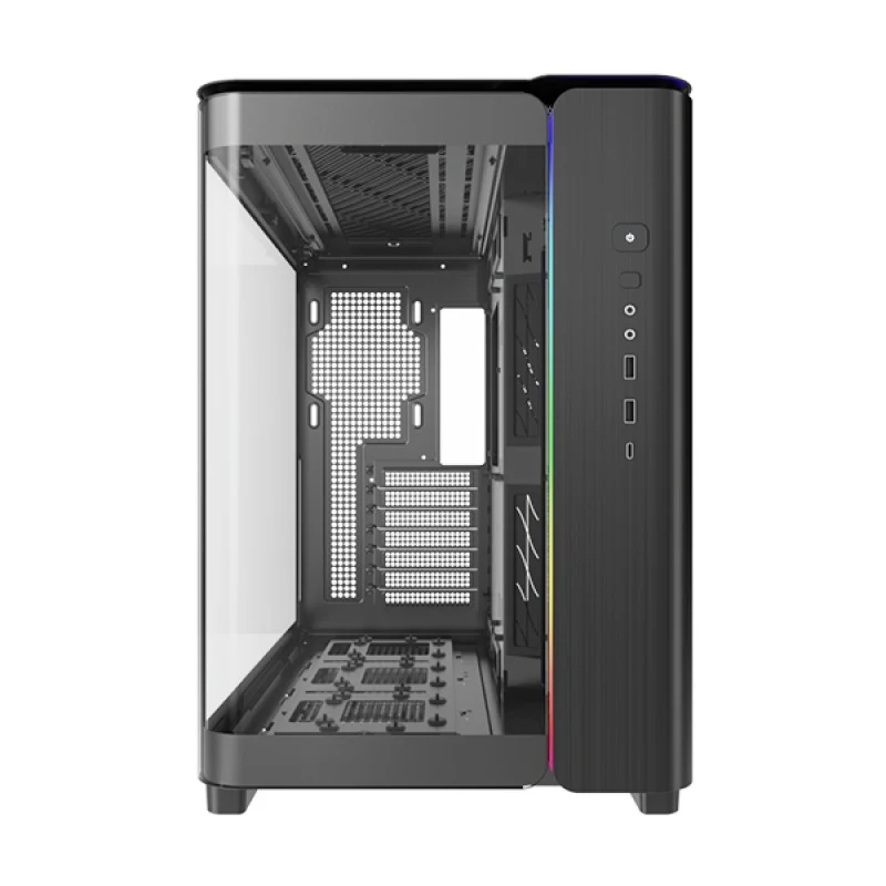 Montech King 95 Mid Tower PC Case (Black, White, Blue)