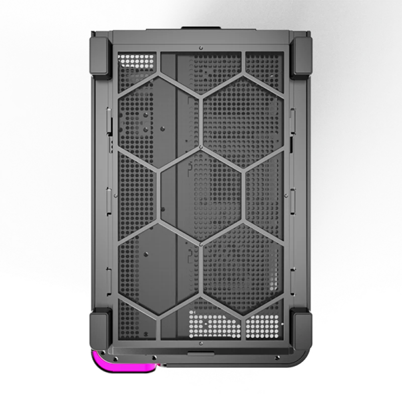 Montech King 95 Mid Tower PC Case (Black, White, Blue)