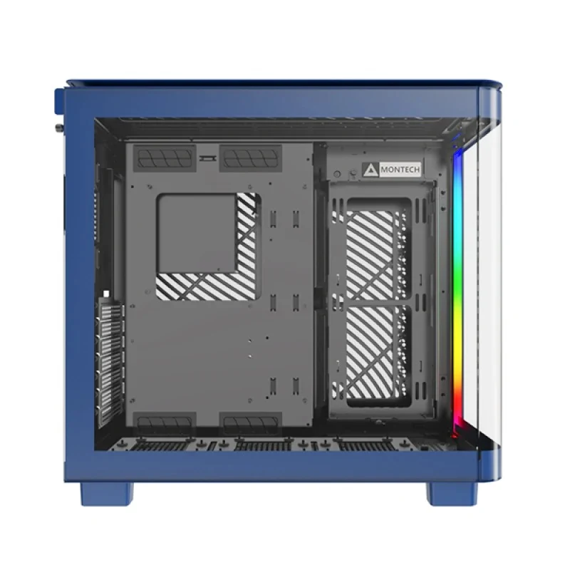 Montech King 95 Mid Tower PC Case (Black, White, Blue)