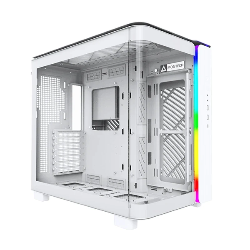 Montech King 95 Mid Tower PC Case (Black, White, Blue)