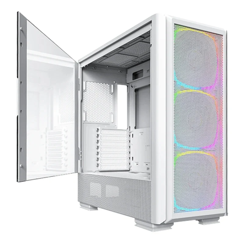 Montech Sky Two GX Mid Tower E-ATX PC Case (Black, White)