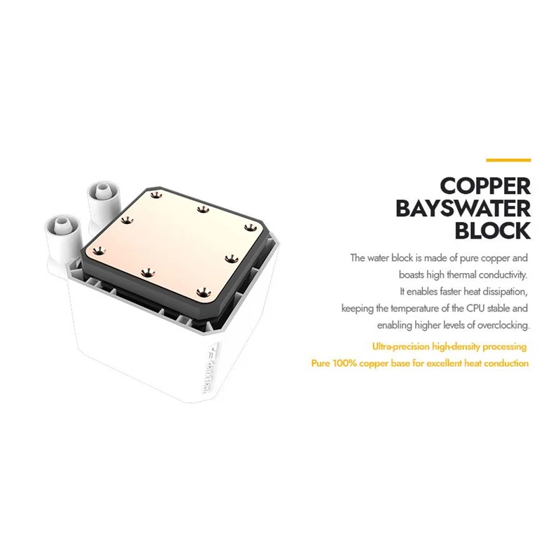DarkFlash Wave DV240S ARGB AIO 240mm Liquid CPU Cooler (White)