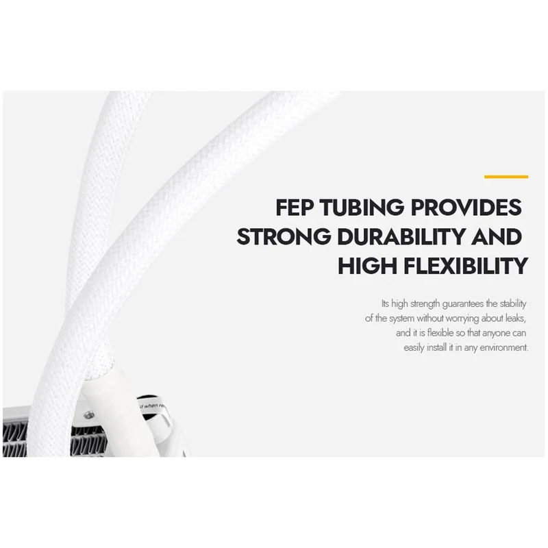 DarkFlash Wave DV240S ARGB AIO 240mm Liquid CPU Cooler (White)