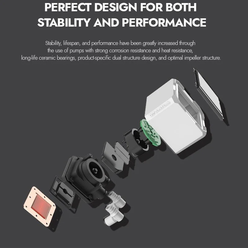 DarkFlash Wave DV240S ARGB AIO 240mm Liquid CPU Cooler (White)