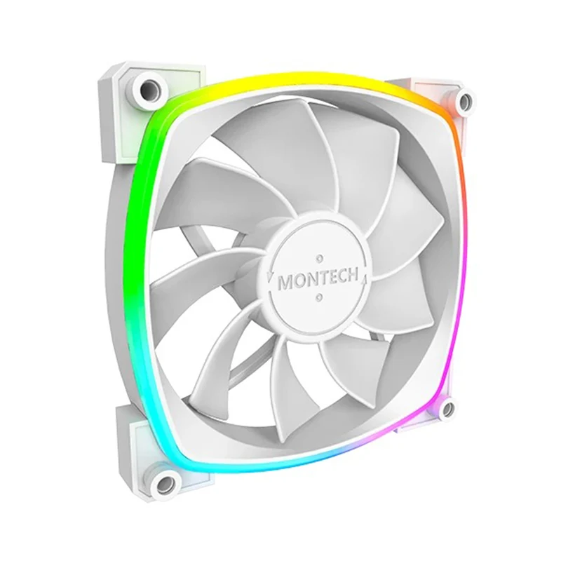 Montech RX120 PWM 120mm ARGB Reverse Single Fan Kit (Black, White)