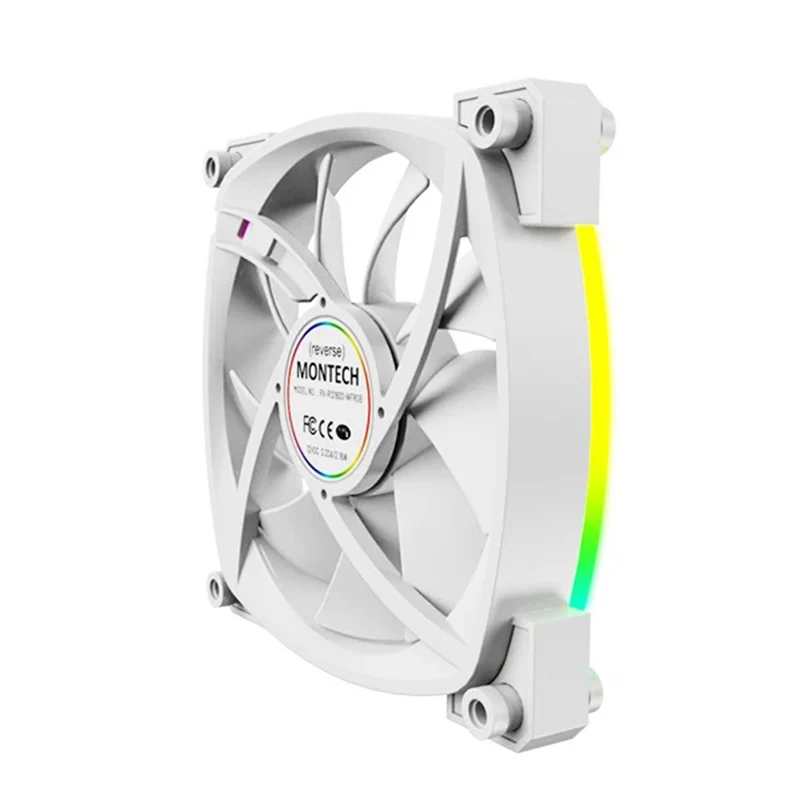 Montech RX120 PWM 120mm ARGB Reverse Single Fan Kit (Black, White)