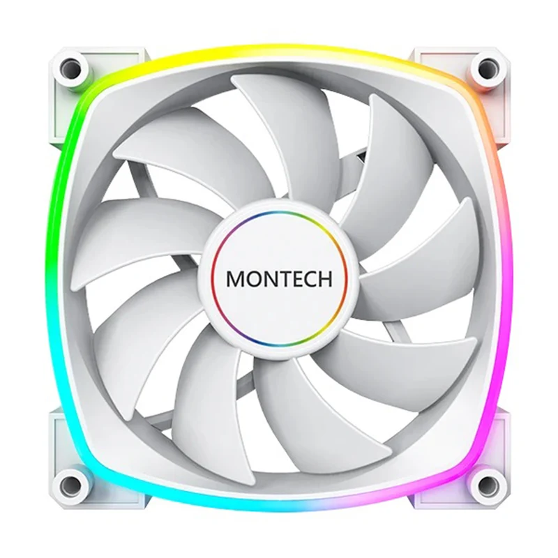 Montech AX140 PWM 140mm ARGB Single Fan Kit (Black, White)