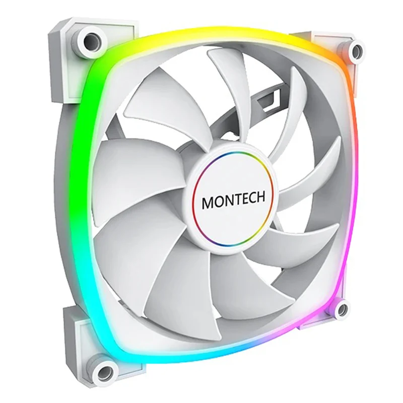Montech AX140 PWM 140mm ARGB Single Fan Kit (Black, White)