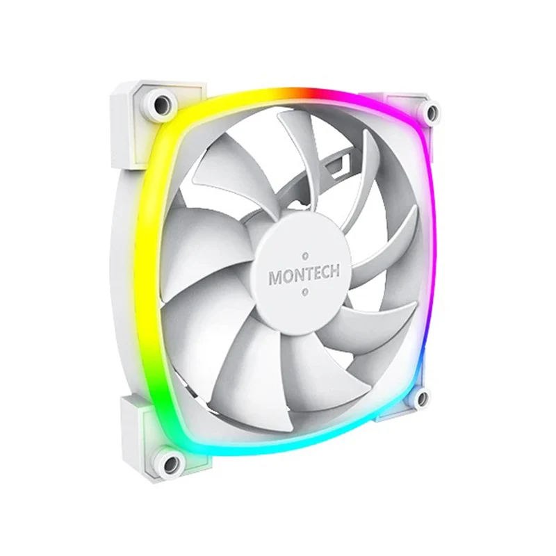 Montech AX120 PWM 120mm ARGB Reverse Single Fan Kit (Black, White)
