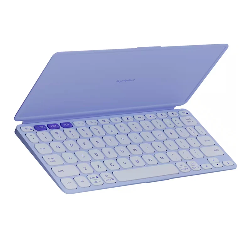 Logitech Keys-To-Go 2 Ultra Portable Wireless Keyboard With Cover (Graphite, Pale Gray, Lilac)