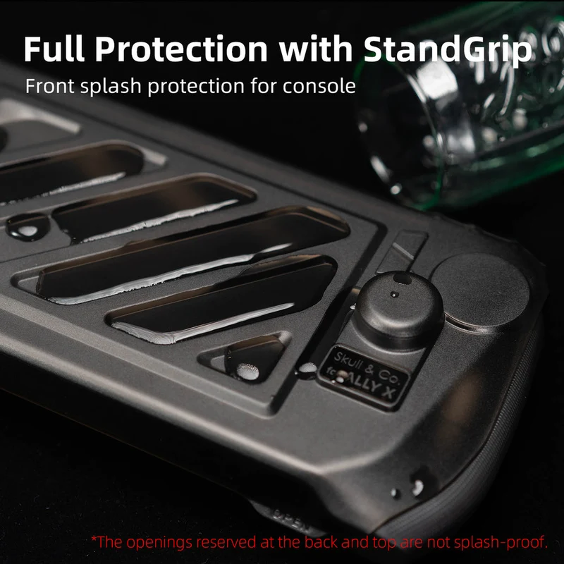 Skull & Co. HardShell Front Cover & Protective Case Bundle for ROG Ally X (Smoky Black) (ALXFCSET-SBK)