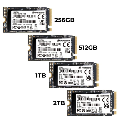 Transcend 410S M.2 2242 PCIe Gen4 x4 Internal SSD (256GB, 512GB, 1TB, 2TB) (TS256GMTE410S, TS512GMTE410S,TS1TMTE410S, TS2TMTE410S)