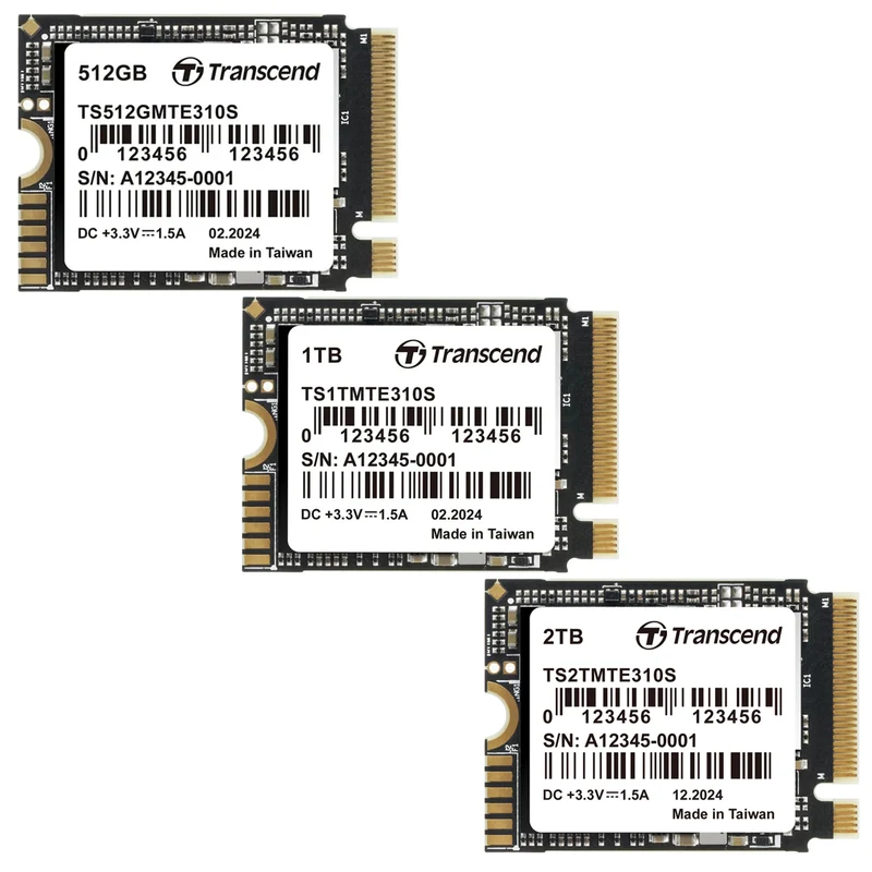 Transcend 310S M.2 2230 PCIe Gen4 x4 Internal SSD (512GB, 1TB, 2TB), (TS512GMTE310S, TS1TMTE310S, TS2TMTE310S)