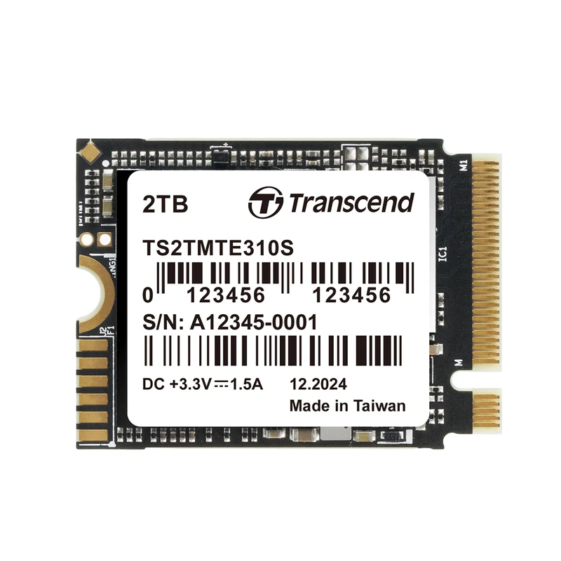 Transcend 310S M.2 2230 PCIe Gen4 x4 Internal SSD (512GB, 1TB, 2TB), (TS512GMTE310S, TS1TMTE310S, TS2TMTE310S)