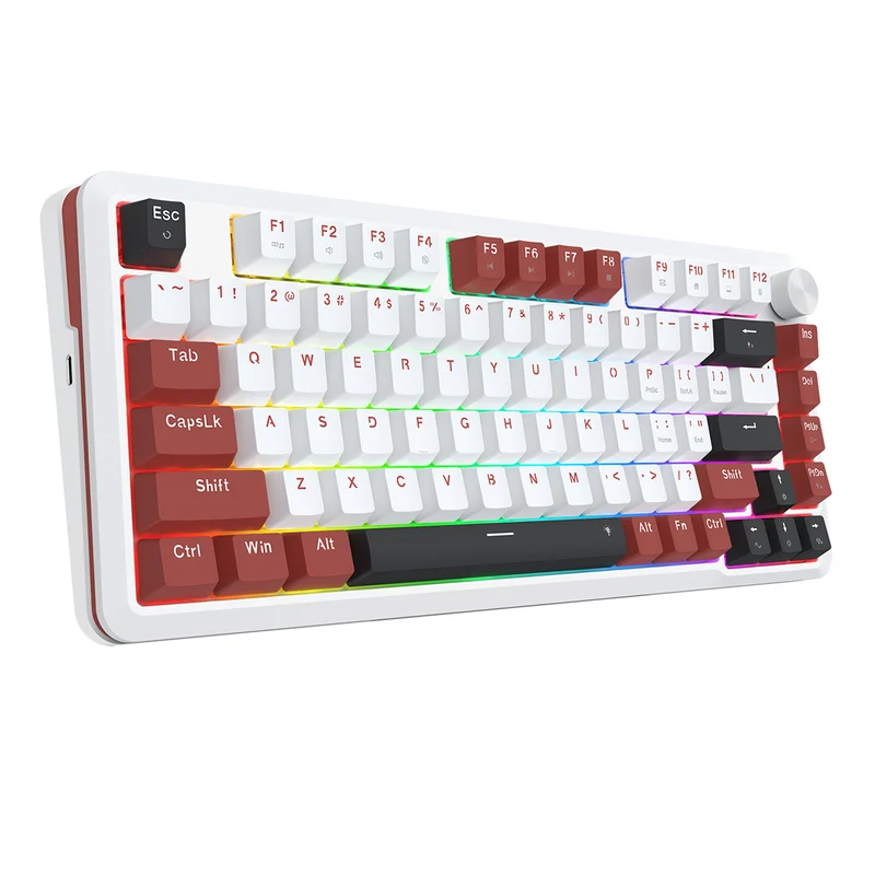 Redragon Stormhunter Wired 81+1 Keys Rapid Trigger Mechanical Magnetic Switch Keyboard (White) (K721WRB-RGB)
