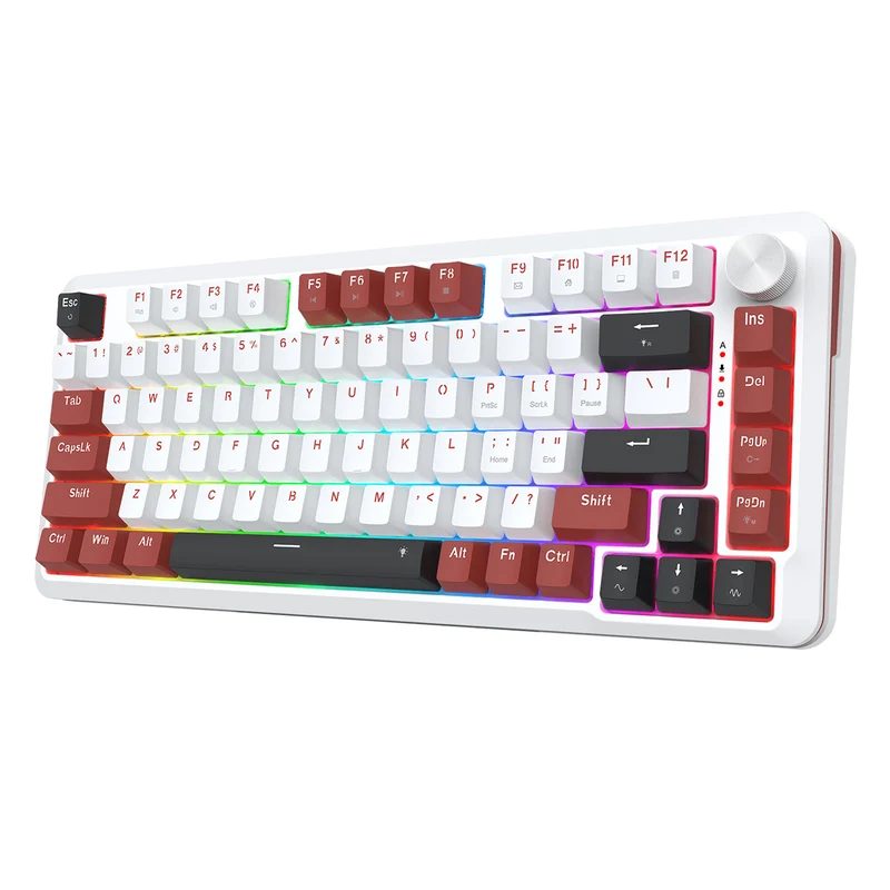Redragon Stormhunter Wired 81+1 Keys Rapid Trigger Mechanical Magnetic Switch Keyboard (White) (K721WRB-RGB)
