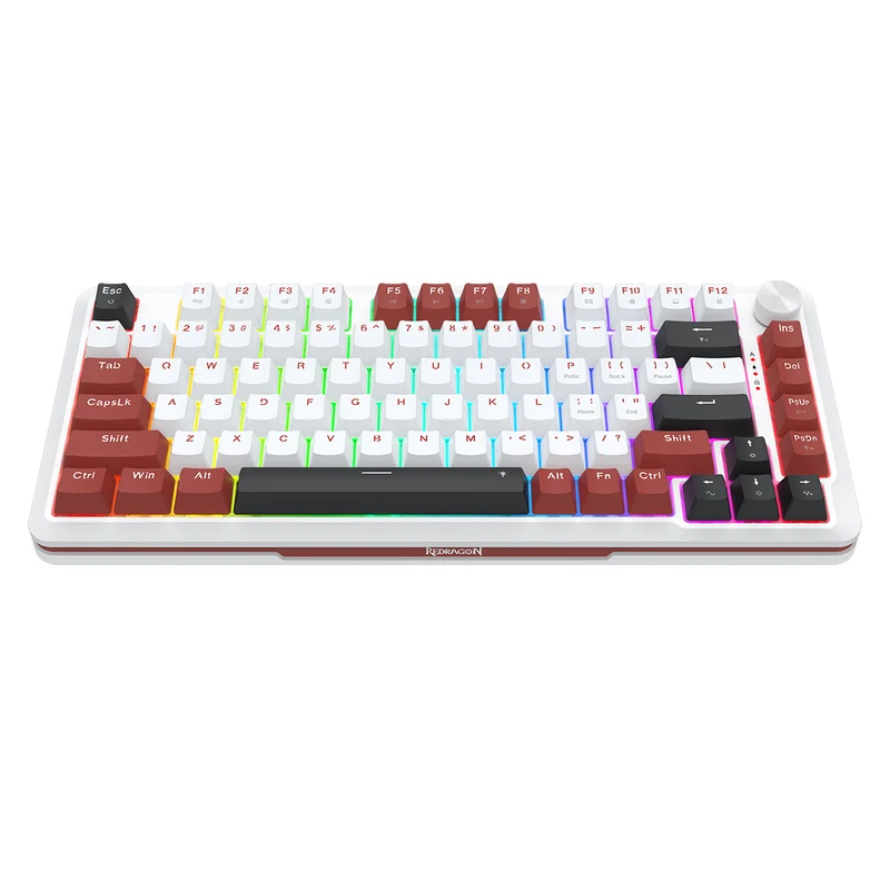 Redragon Stormhunter Wired 81+1 Keys Rapid Trigger Mechanical Magnetic Switch Keyboard (White) (K721WRB-RGB)