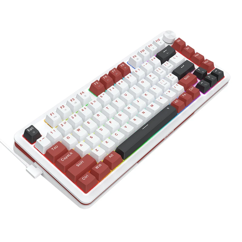 Redragon Stormhunter Wired 81+1 Keys Rapid Trigger Mechanical Magnetic Switch Keyboard (White) (K721WRB-RGB)