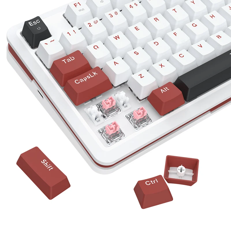 Redragon Stormhunter Wired 81+1 Keys Rapid Trigger Mechanical Magnetic Switch Keyboard (White) (K721WRB-RGB)