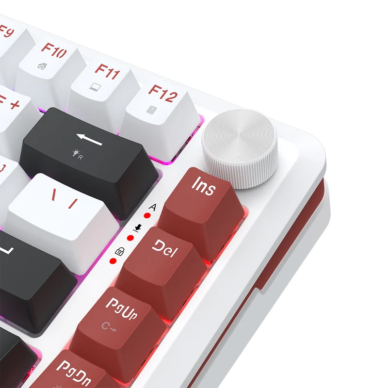 Redragon Stormhunter Wired 81+1 Keys Rapid Trigger Mechanical Magnetic Switch Keyboard (White) (K721WRB-RGB)
