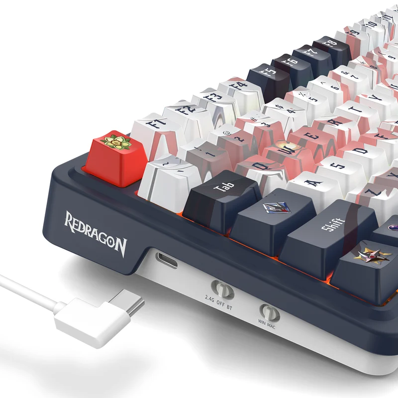 Redragon Eisa Pro SE Anime 3 Modes 98-Key Hot-Swappable RGB Mechanical Keyboard (Hi-Fi Linear Switch) (K686AK-RGB-Pro)