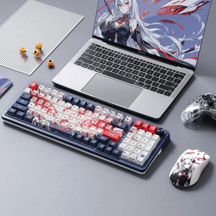 Redragon Eisa Pro SE Anime 3 Modes 98-Key Hot-Swappable RGB Mechanical Keyboard (Hi-Fi Linear Switch) (K686AK-RGB-Pro)