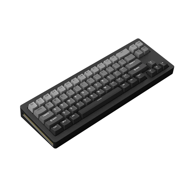 MonsGeek M7W DIY Kit Aluminum Case Multi-Mode RGB Mechanical Keyboard (Akko V3 Cream Yellow Pro) (Black, Purple, Silver)