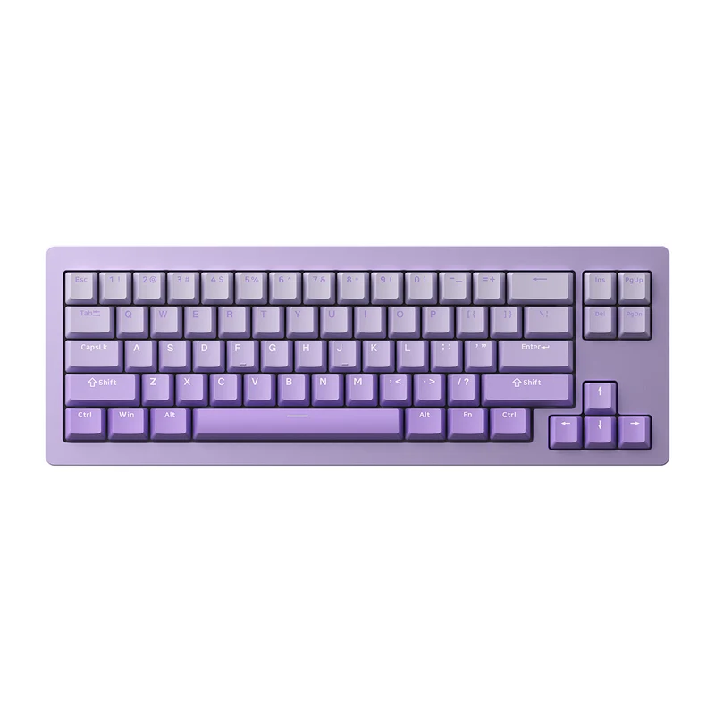 MonsGeek M7W DIY Kit Aluminum Case Multi-Mode RGB Mechanical Keyboard (Akko V3 Cream Yellow Pro) (Black, Purple, Silver)