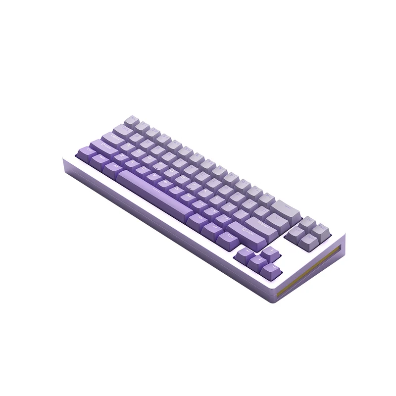 MonsGeek M7W DIY Kit Aluminum Case Multi-Mode RGB Mechanical Keyboard (Akko V3 Cream Yellow Pro) (Black, Purple, Silver)