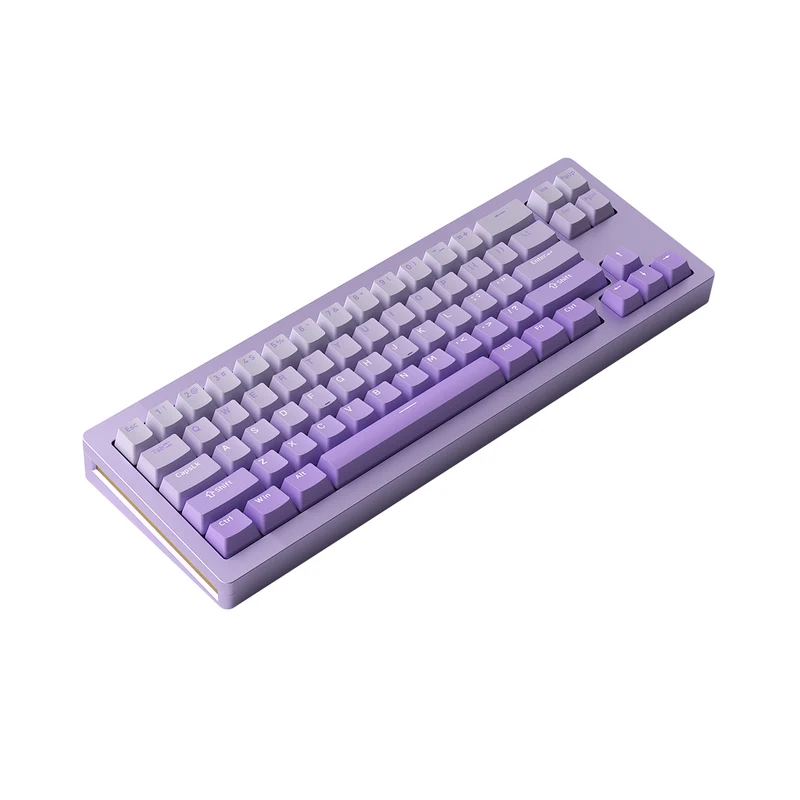 MonsGeek M7W DIY Kit Aluminum Case Multi-Mode RGB Mechanical Keyboard (Akko V3 Cream Yellow Pro) (Black, Purple, Silver)