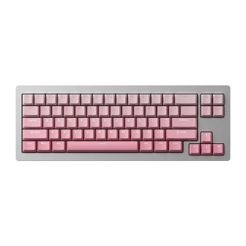 MonsGeek M7W DIY Kit Aluminum Case Multi-Mode RGB Mechanical Keyboard (Akko V3 Cream Yellow Pro) (Black, Purple, Silver)