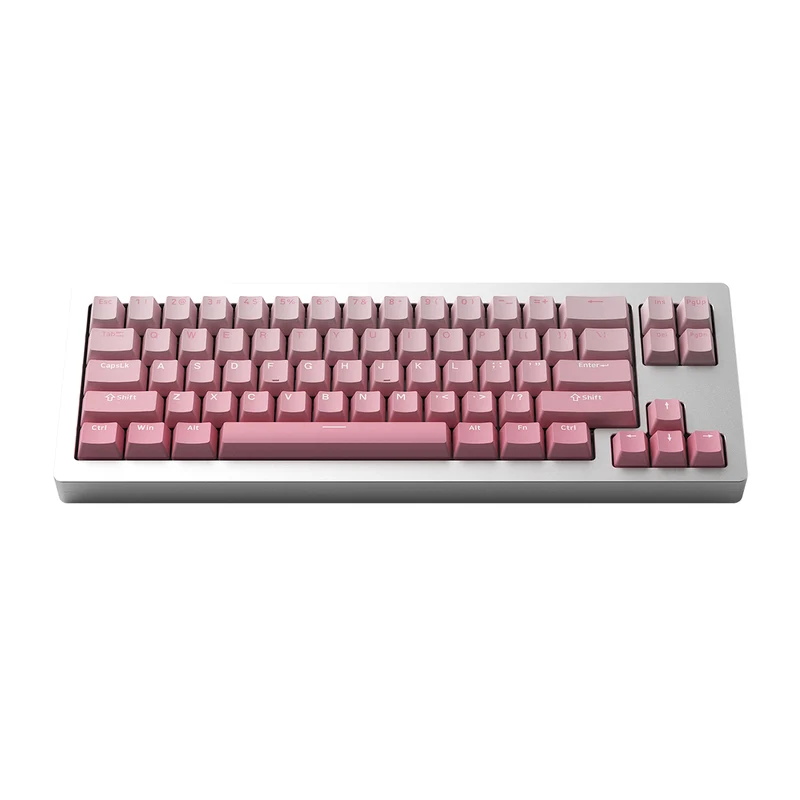 MonsGeek M7W DIY Kit Aluminum Case Multi-Mode RGB Mechanical Keyboard (Akko V3 Cream Yellow Pro) (Black, Purple, Silver)