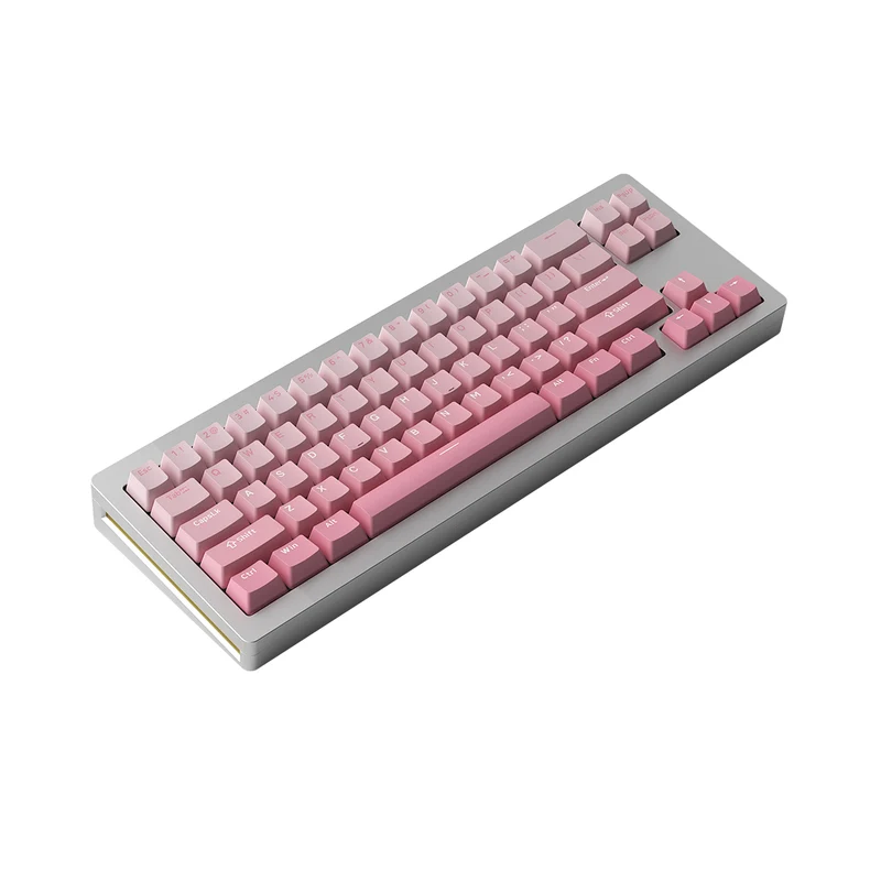 MonsGeek M7W DIY Kit Aluminum Case Multi-Mode RGB Mechanical Keyboard (Akko V3 Cream Yellow Pro) (Black, Purple, Silver)