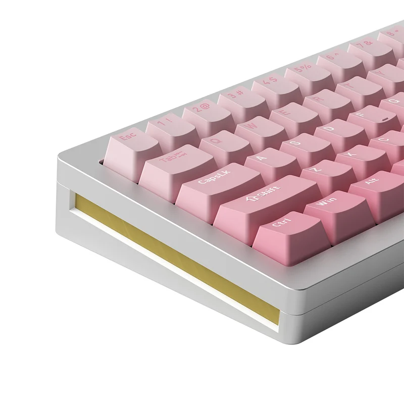 MonsGeek M7W DIY Kit Aluminum Case Multi-Mode RGB Mechanical Keyboard (Akko V3 Cream Yellow Pro) (Black, Purple, Silver)