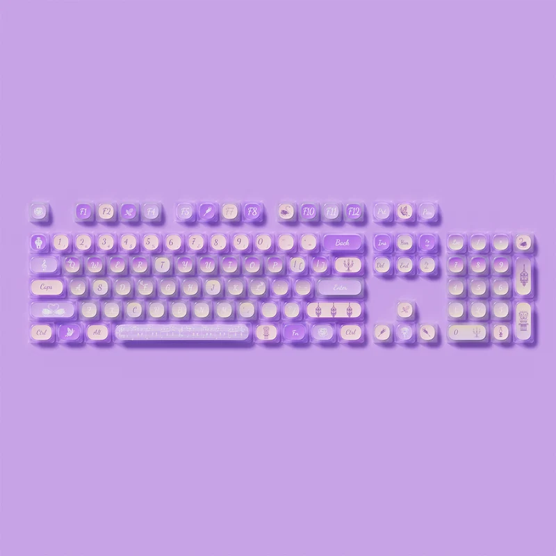 Akko Swan Sonata Pudding Keycap Set MOA Profile 140 Keys