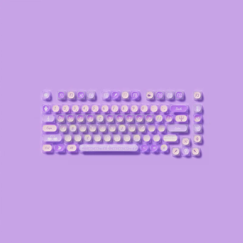 Akko Swan Sonata Pudding Keycap Set MOA Profile 140 Keys
