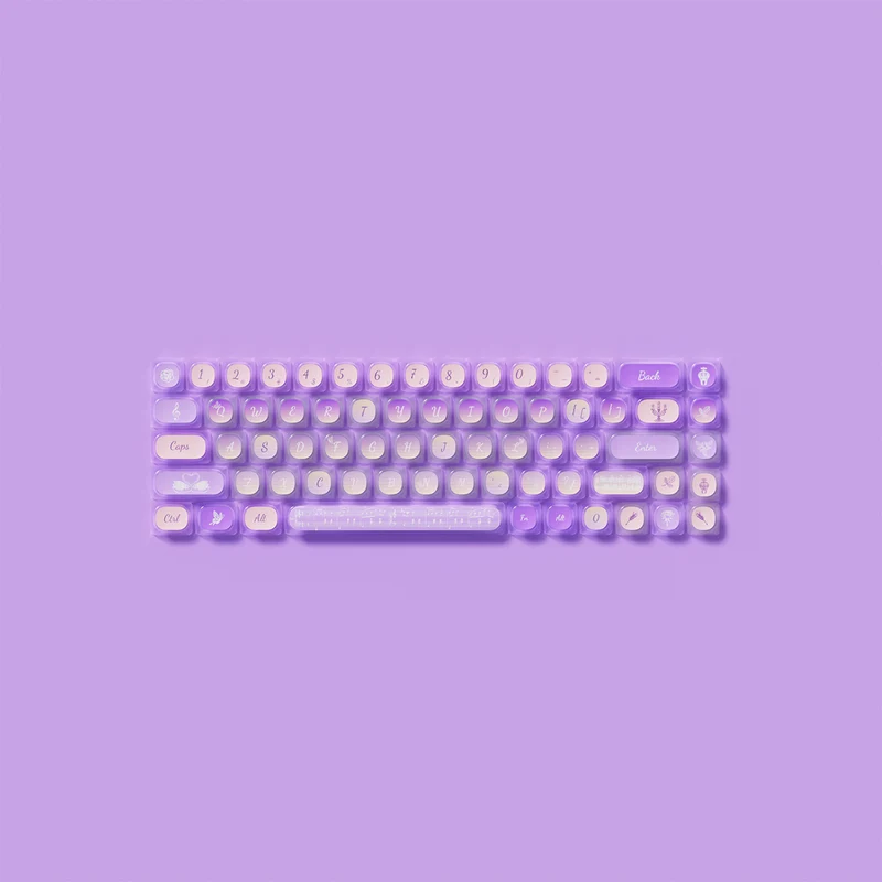 Akko Swan Sonata Pudding Keycap Set MOA Profile 140 Keys