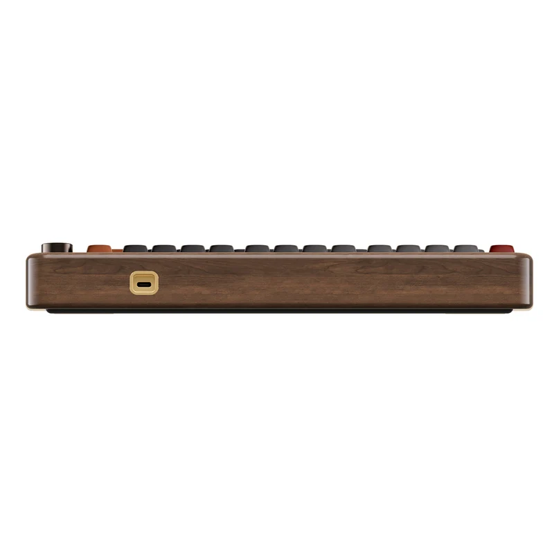 Akko MU02 Autumn Walnut Wood Case Multi-Mode RGB Hot-Swappable Mechanical Keyboard (Akko Rosewood Switch)