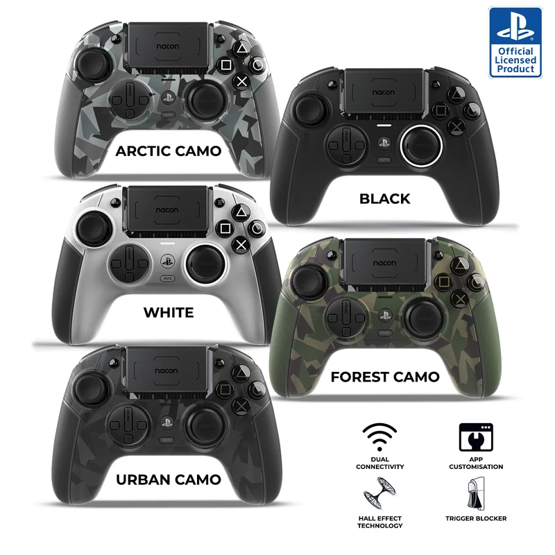Nacon Revolution 5 Pro Controller for PS4/ PS5 (Black, White, Urban Camo, Forest Camo, Arctic Camo), (PS5RP5UK, PS5RP5WUK, PS5RP5FRUKURBAN, PS5RP5FRUKFOREST, PS5RP5FRUKARCTIC)