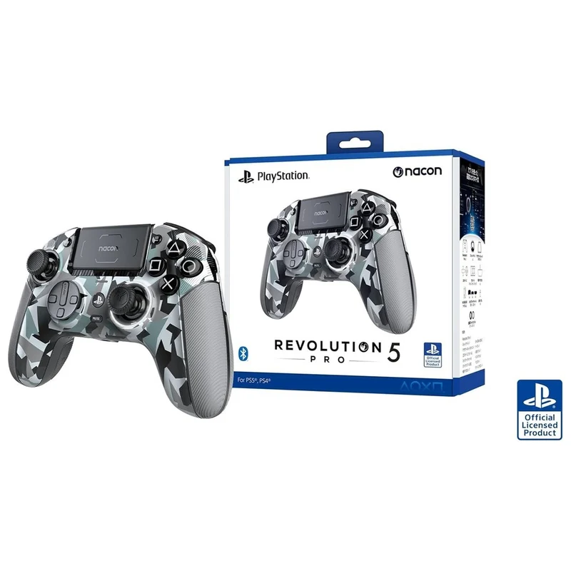 Nacon Revolution 5 Pro Controller for PS4/ PS5 (Black, White, Urban Camo, Forest Camo, Arctic Camo), (PS5RP5UK, PS5RP5WUK, PS5RP5FRUKURBAN, PS5RP5FRUKFOREST, PS5RP5FRUKARCTIC)